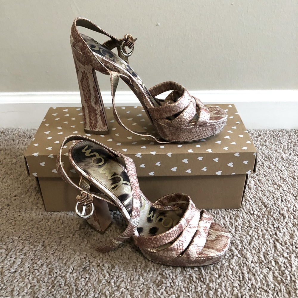 Python Print Sam Edelman Block Heels - image 4